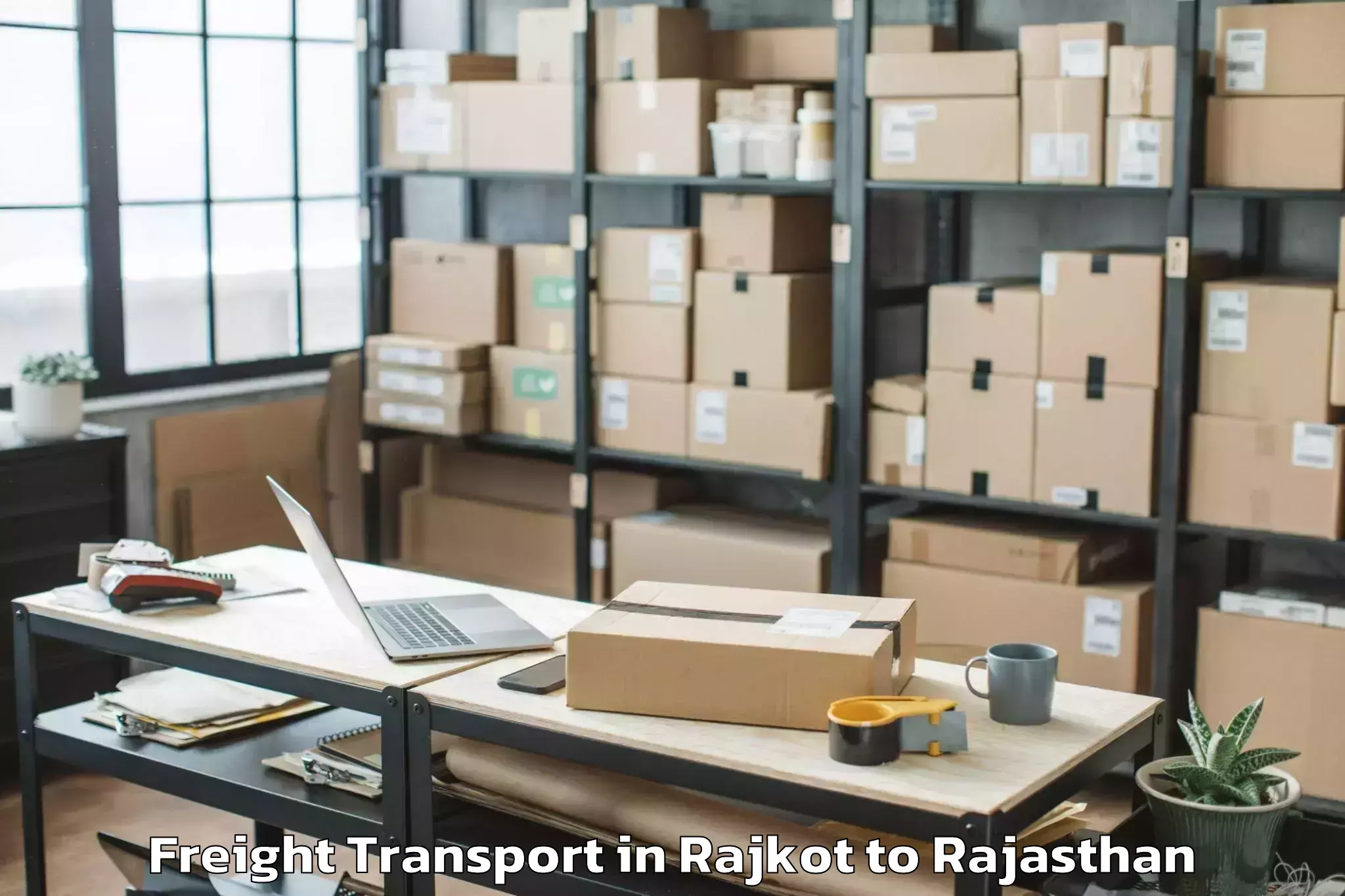 Affordable Rajkot to Sarwar Freight Transport